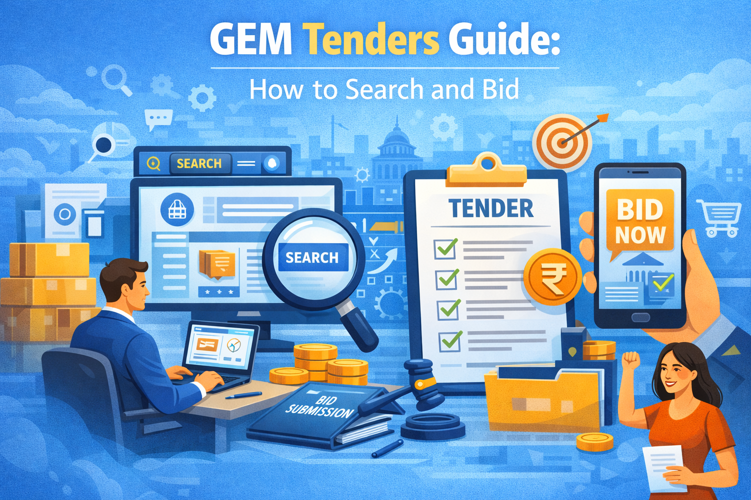 GeM Tenders Guide: How to Search and Bid