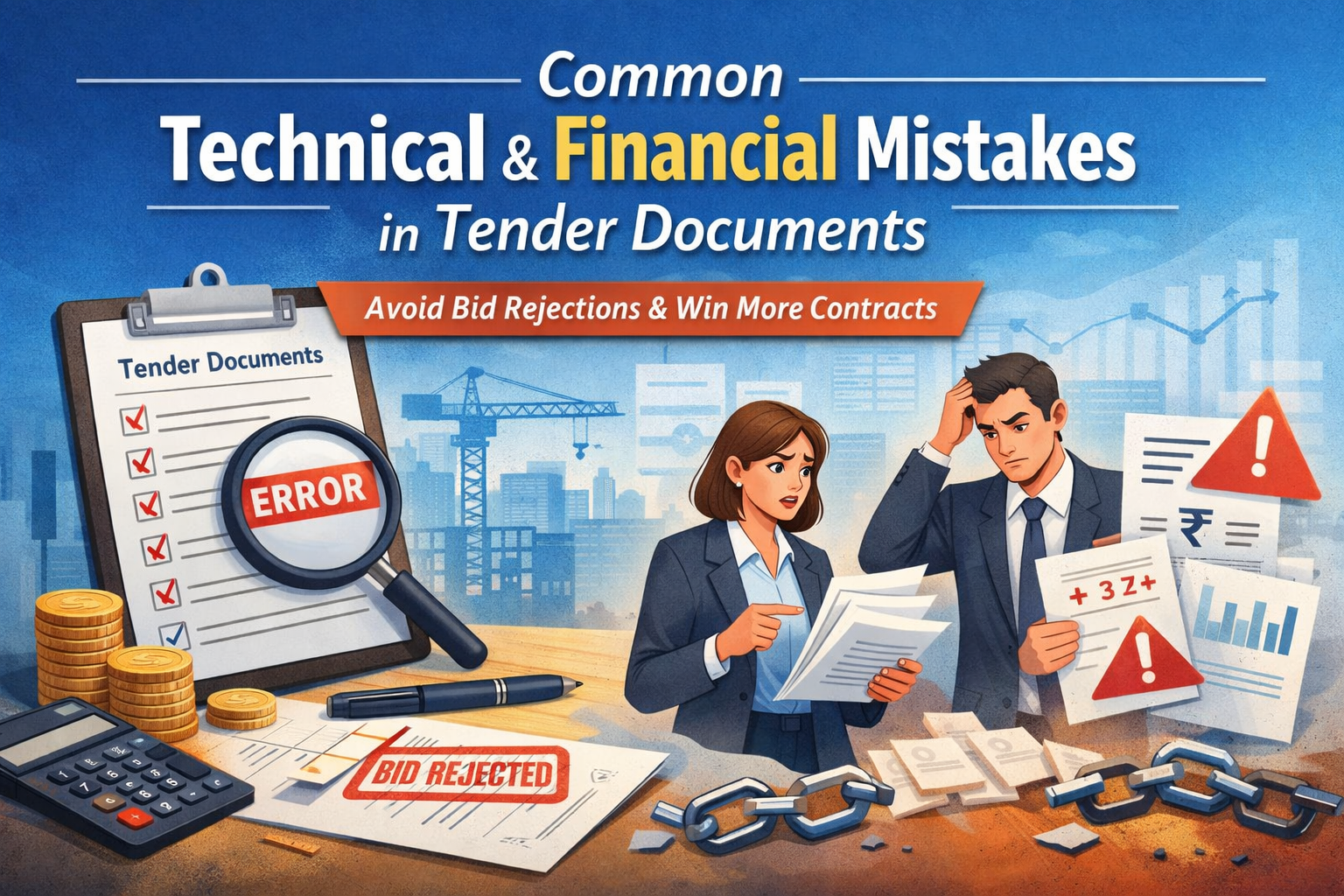 Common Technical & Financial Mistakes in Tender Documents (And How to Avoid Them)